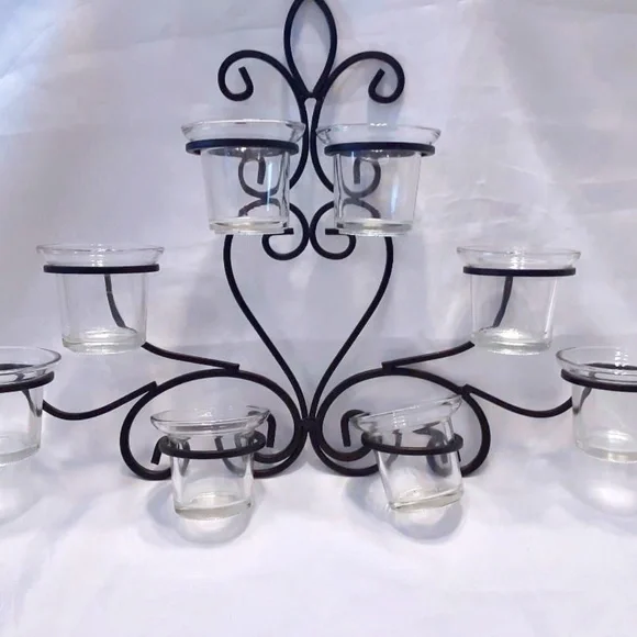 Eight Votive Candle Holder Wall Sconce - Picture 1 of 5